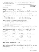 Bộ đề thi thử các tỉnh thành môn Toán