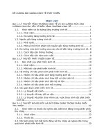 ĐỀ CƯƠNG bài GIẢNG KINH tế PHÁT TRIỂN 