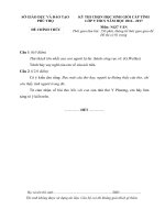 ĐỀ NGỮ văn 9 2016 2017 CHUAN