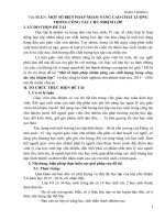 SKKN SKKN: MỘT SỐ BIỆN PHÁP NHẰM NÂNG CAO CHẤT LƯỢNG TRONG CÔNG TÁC CHỦ NHIỆM LỚP.