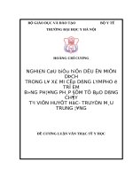 NGHIÊN cứu BIỂU HIỆN dấu ấn MIỄN DỊCH TRONG lơ xê MI cấp DÒNG LYMPHO ở TRẺ EM BẰNG PHƯƠNG PHÁP đếm tế bào DÒNG CHẢY tại VIỆN HUYẾT học  TRUYỀN máu 