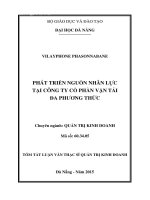 Phát triển nguồn nhân lực tại Công ty Cổ phần Vận tải Đa Phương Thức