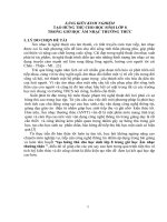 SÁNG KIẾN KINH NGHIỆM  TẠO HỨNG THÚ CHO HỌC SINH LỚP 8  TRONG GIỜ HỌC ÂM NHẠC THƯỜNG THỨC