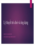 Lý thuyết trò chơi ứng dụng