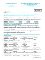 Đề thi thử tiếng anh 2017 