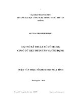 Một số kỹ thuật xử lý trong cơ sở dữ liệu phân tán và ứng dụng (LV thạc sĩ)