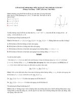 Giải chi tiết đề minh họa môn toán thi THPT 2017