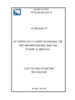 Tư tưởng của V.I.Lênin về giáo dục với việc đổi mới giáo dục, đào tạo ở nước ta hiện nay