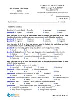 Đề thi thử tiếng anh 2017 sở GD đt hà nội 