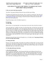 Skkn ứng dụng hệ thống tài khoản kế toán trên điện thoại di động 