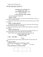 ĐỀ KT TIENG VIET CÔNG NGHỆ GD LOP 1