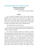 APPROACHES AND METHODS IN LANGUAGE TEACHING 