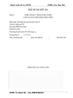 thiết kế quy trình công nghệ chế tạo dao tiện định hình tròn