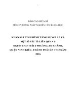 Báo cáo giữa kỳ môn Nghiên cứu khoa học
