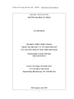 Tìm hiểu thiên nhiên trong Quốc âm thi tập và  Ức trai thi tập của Nguyễn Trãi từ góc nhìn sinh thái (LV thạc sĩ)