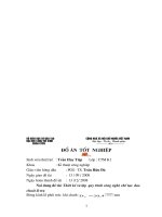 thiết kế và lập quy trình công nghệ gia công dao chuốt lỗ trụ có file dwg