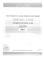 Ngữ pháp và giải thích ngữ pháp tiếng anh vũ mai phương tập 1 phần 1 