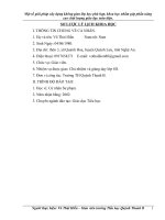 SKKN Một số giải pháp xây dựng không gian lớp học phù hợp, khoa học nhằm góp phần nâng cao chất lượng giáo dục toàn diện.