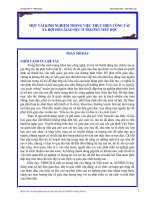 sáng kiến kinh nghiệm: MỘT VÀI KINH NGHIỆM TRONG VIỆC THỰC HIỆN CÔNG TÁC XÃ HỘI HÓA GIÁO DỤC Ở TRƯỜNG TIỂU HỌC