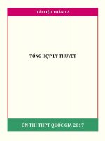 TỔNG HỢP LÝ THUYẾT TOÁN 12 ÔN THI THPT QUỐC GIA
