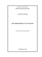 Góc định hướng và ứng dụng (LV thạc sĩ)