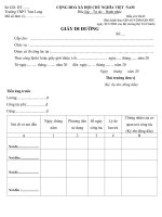 Biểu mẫu Giay di duong mới nhất theo quy định của bô tài chính