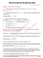 thầy lê VIẾT NHƠN TỔNG hợp các CÔNG THỨC TÍNH NHANH THƯỜNG gặp
