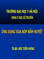 Ung dung cac thu thuat xoa bóp bấm huyệt dieu tri 10 benh thuong gap