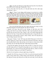 đáp án đề thi sưu tập và tìm hiểu tem bưu chính