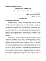 English for education 