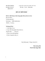 thiết kế quy trình công nghệ chế tạo bàn ren tròn