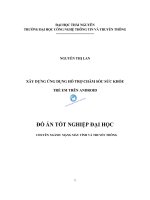 Xây dựng ứng dụng hỗ trợ theo dõi chăm sóc sức khỏe trẻ em trên android 