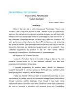 EDUCATIONAL PSYCHOLOGY   tâm lý giáo dục 