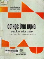 Cơ học ứng dụng phần bài tập   nguyễn nhật lệ, 284 trang  