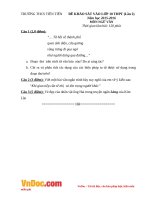 de thi thu vao lop 10 mon ngu van truong thcs tien tien