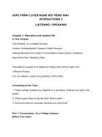 GIÁO TRÌNH LUYỆN NGHE nói TIẾNG ANH 