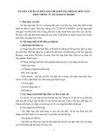 Tài liệu tập huấn ra đề kiểm tra định kỳ theo thông tư 22 môn toán 