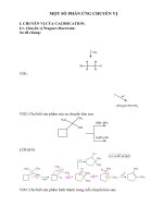 bồi dưỡng học sinh giỏi hóa học thpt chuyên đề một số PHẢN ỨNG CHUYỂN vị