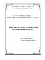 bồi dưỡng học sinh giỏi địa lý chuyên đề địa hình việt nam và các dạng bài tập trong thi học sinh giỏi quốc gia môn địa lí (4) 