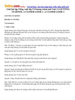 Giải bài tập Tiếng Anh lớp 9 Chương trình mới Unit 11 GETTING STARTED, A CLOSER LOOK 1, A CLOSER LOOK 2 