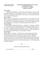 de thi hsg mon vat ly lop 8 ha hoa 