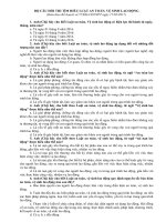 bộ câu hỏi thi tìm hiểu luật vệ sinh an toàn lao động