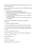 ĐỀ tài DỊCH vụ tài KHOẢN DÀNH CHO DOANH NGHIỆP của NGÂN HÀNG VIETCOMBANK