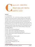 Chuyên đề : PHƯƠNG PHÁP TỌA ĐỘ TRONG KHÔNG GIAN ÔN THI THPTQG NĂM 2017