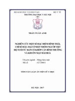 Nghiên cứu một số đặc điểm hình thái, chỉ số đầu mặt ở một nhóm người việt độ tuổi từ 18 25 có khớp cắn bình thường và khuôn mặt hài hòa 