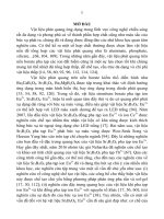 Nghiên cứu chế tạo và tính chất quan của vật liệu borate sr3b2o6 eu3+ và sr3b2o6 eu2+ 