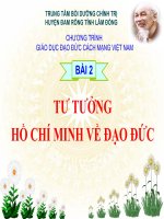 TƯ TƯỞNG HỒ CHÍ MINH VỀ ĐẠO ĐỨC