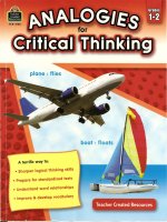 Analogies for critical thinking g1 2
