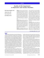 Chất lượng cuộc sống trên bệnh nhân rối loạn cảm xúc