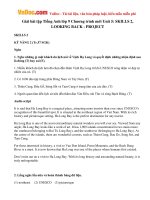 Giải bài tập Tiếng Anh lớp 9 Chương trình mới Unit 5: SKILLS 2, LOOKING BACK  PROJECT 